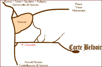 norcia - valnerina - strada di norcia